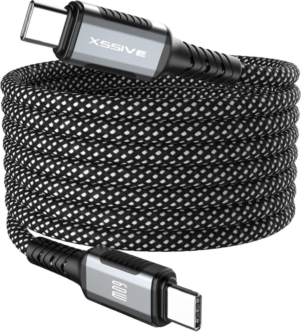 COFI 1453 Xssive 60W USB-C to USB-C Magnetic Coiled Cable XSS-MGC-CC1M 1m
