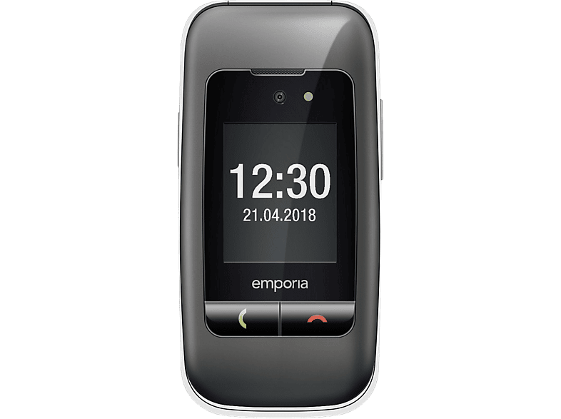 EMPORIA One — téléphone pour seniors, gris argenté