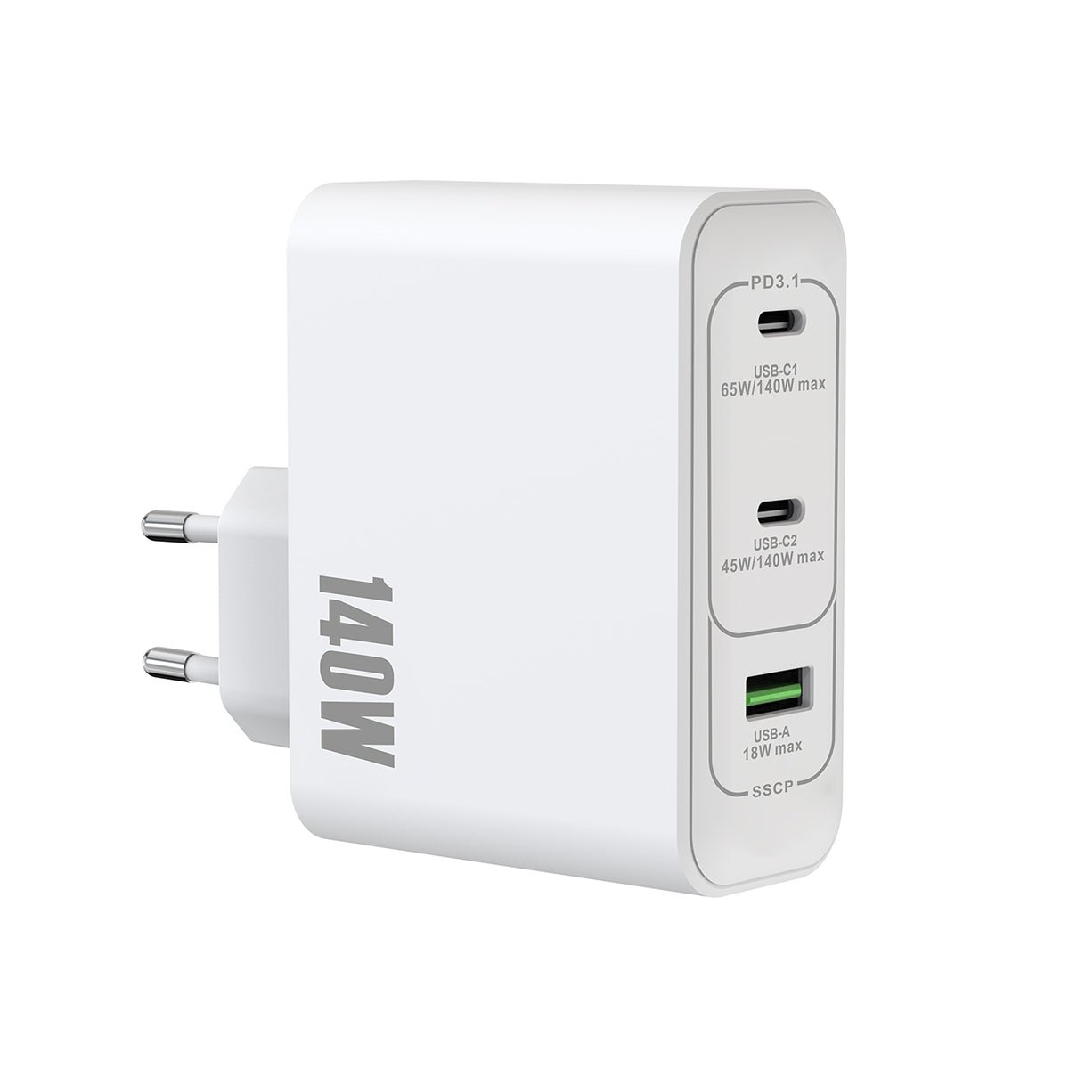 Rixus RXHC140 140W GaN Power Adapter White