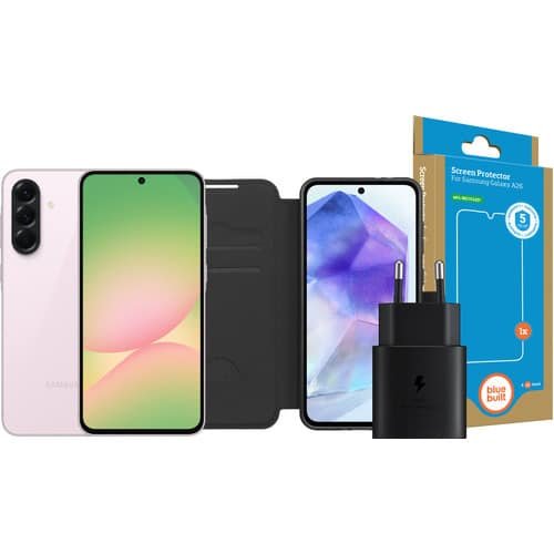 Samsung Galaxy A56 5G 128 Go Rose — Pack d'accessoires complet inclus