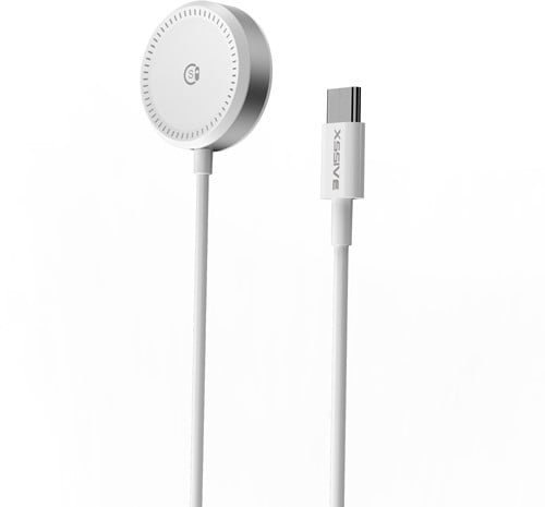 Xssive Magnetic Charging Cable for iWatch & Samsung Watch XSS-WATCH4W 2IN1 - White | MondiParts B.V.