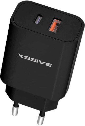 Xssive PD 20W/QC18W Dual Port Wall Charger XSS-AC64NB - Black | MondiParts B.V.